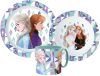 Disney Eiskönigin Ice Magic Geschirrset, Mikroplastik-Set mit einem 265 ml Becher