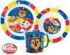 Paw Patrol Pup Power Essgeschirr, Micro Plastikset mit Tasse 265 ml