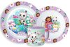 Gabby's Dollhouse Essgeschirr, Mikroplastik-Set mit Becher 265 ml