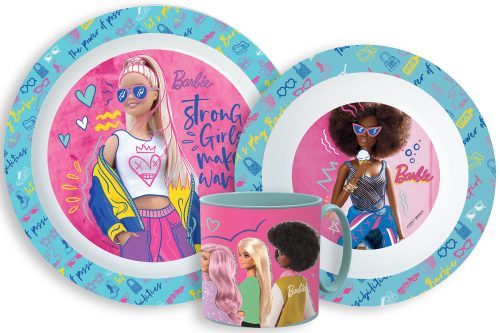 Barbie Essgeschirr, micro Plastikset mit Tasse 265 ml
