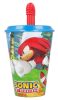 Sonic the Hedgehog Speedy Trinkbecher mit Strohhalm, Kunststoff 430 ml