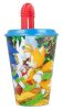 Sonic the Hedgehog Speedy Trinkbecher mit Strohhalm, Kunststoff 430 ml