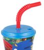 Sonic the Hedgehog Speedy Trinkbecher mit Strohhalm, Kunststoff 430 ml