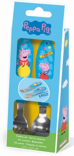 Peppa Wutz Hooray Metall Ergo-Besteckset - 2-teilig