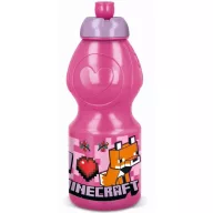 Minecraft Girls Line Flasche, Sportflasche 400 ml