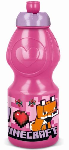 Minecraft Girls Line Flasche, Sportflasche 400 ml