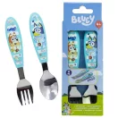 Bluey Yummy Metall ergonomisches Besteckset - 2-teilig