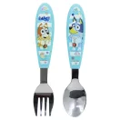 Bluey Yummy Metall ergonomisches Besteckset - 2-teilig