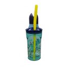 Bluey Splash 3D Plastikstrohhalm Becher 360 ml