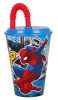 Spiderman Web-Jump Strohhalm Glas, Kunststoff 430 ml