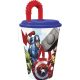 Avengers Heroic Squad Strohhalm Glas, Kunststoff 430 ml