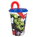 Avengers Rolling Thunder Strohhalmbecher, Kunststoff 430 ml