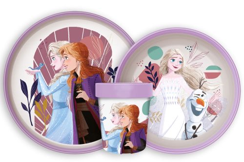 Disney Eiskönigin Journey rutschfestes Geschirrset, Mikroplastikset