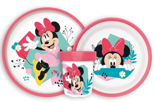 Disney Minnie  Being More rutschfestes Essgeschirr, Mikrokunststoff-Set