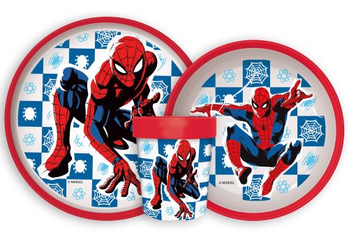 Spiderman Midnight Flyer rutschfestes Geschirrset, Mikrokunststoff-Set