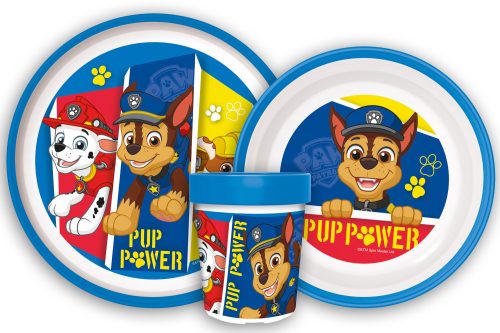 Paw Patrol Pup Power Rutschfest Essgeschirr, micro Plastikset