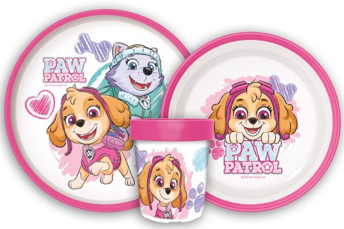 Paw Patrol Sketch rutschfeste Geschirrset, Micro-Kunststoff-Set