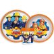 Fireman Sam Rutschfest Essgeschirr, micro Plastikset