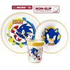 Sonic the Hedgehog rutschfestes Essgeschirr, Mikro-Kunststoff-Set