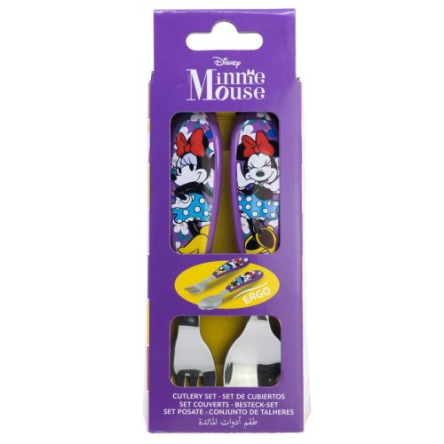 Disney Minnie  Sunshine ergonomisches Besteckset aus Metall - 2-teilig
