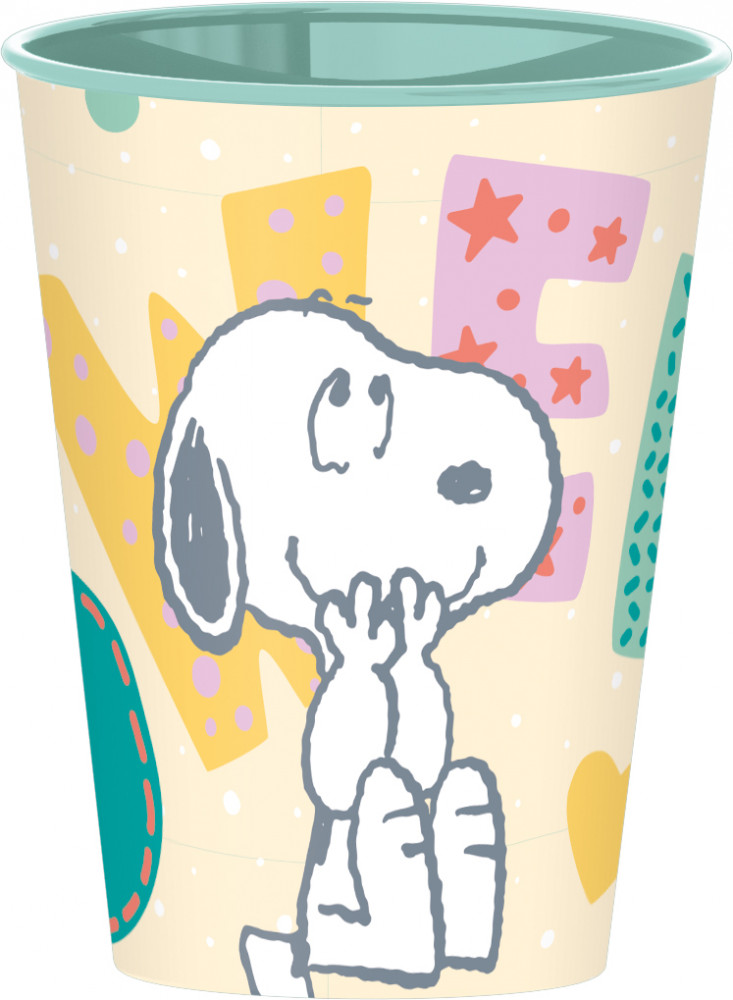Snoopy 3-in-1 Becher – Als Trink-, Zahnputz- Oder Malbecher, Personalisierbar, BPA-frei