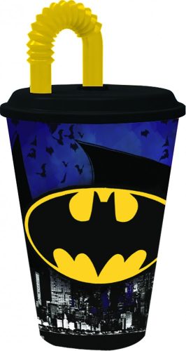 Batman Bat Signal Strohhalm Glas, Kunststoff 430 ml