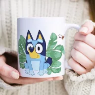 Bluey Leaves porzellan tasse 235 ml (8 oz) Geschenkbox