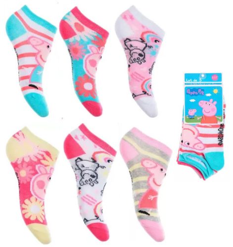 Peppa Wutz Kinder No-show Socken 23-34