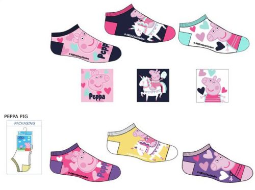 Peppa Wutz Kinder No-show Socken 23-34