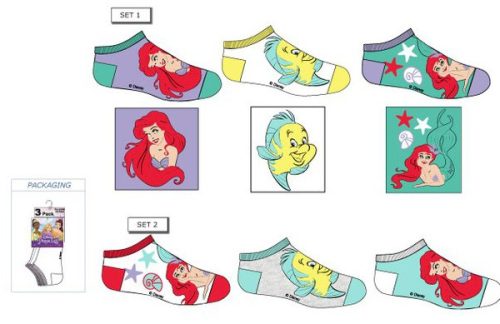 Disney Prinzessin Ariel Kinder Sneakersocken 23-34