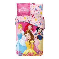   Disney Prinzessin Royal Dreams Bettwäsche 140x200cm, 65x65 cm