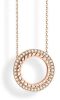 Victoria Kette mit weißen Steinen in Roségold