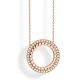 Victoria Kette mit weißen Steinen in Roségold