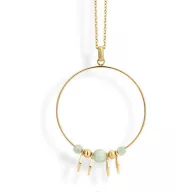 Victoria Perlen Halskette in Goldfarbe