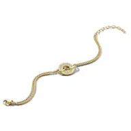 Victoria Goldfarbiges Armband mit Bunten Steinen