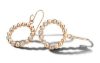 Victoria rose gold farbe Runder Ohrring
