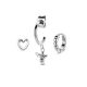 Victoria Silberne Bienen Ohrring Set