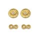 Victoria Gold Farbe Ohrringe Set