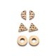 Victoria rose gold Farbe Ohrringe Set