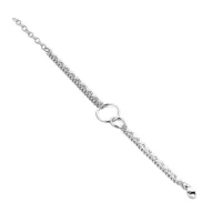 Victoria Silberfarbiges Ring-Armband