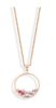Victoria Rosegold farbene Edelstein Halskette