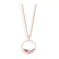 Victoria Rosegold farbene Edelstein Halskette
