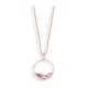 Victoria Rosegold farbene Edelstein Halskette