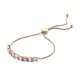 Victoria Rose Gold Farbe Farbe Stein Armband