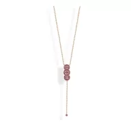 Victoria Rosegold-farbene rosa Stein-Halskette