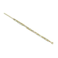 Victoria Goldfarbenes Blau Perlen Armband