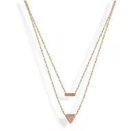 Victoria Rosegold rosafarbene Stein Halskette