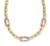 Victoria Goldfarbene Bunte Halskette