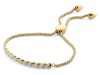 Victoria Goldfarbene Armband mit weißen Steinen