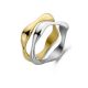 Victoria Gold- und Silberfarbener 2er-Ring Set